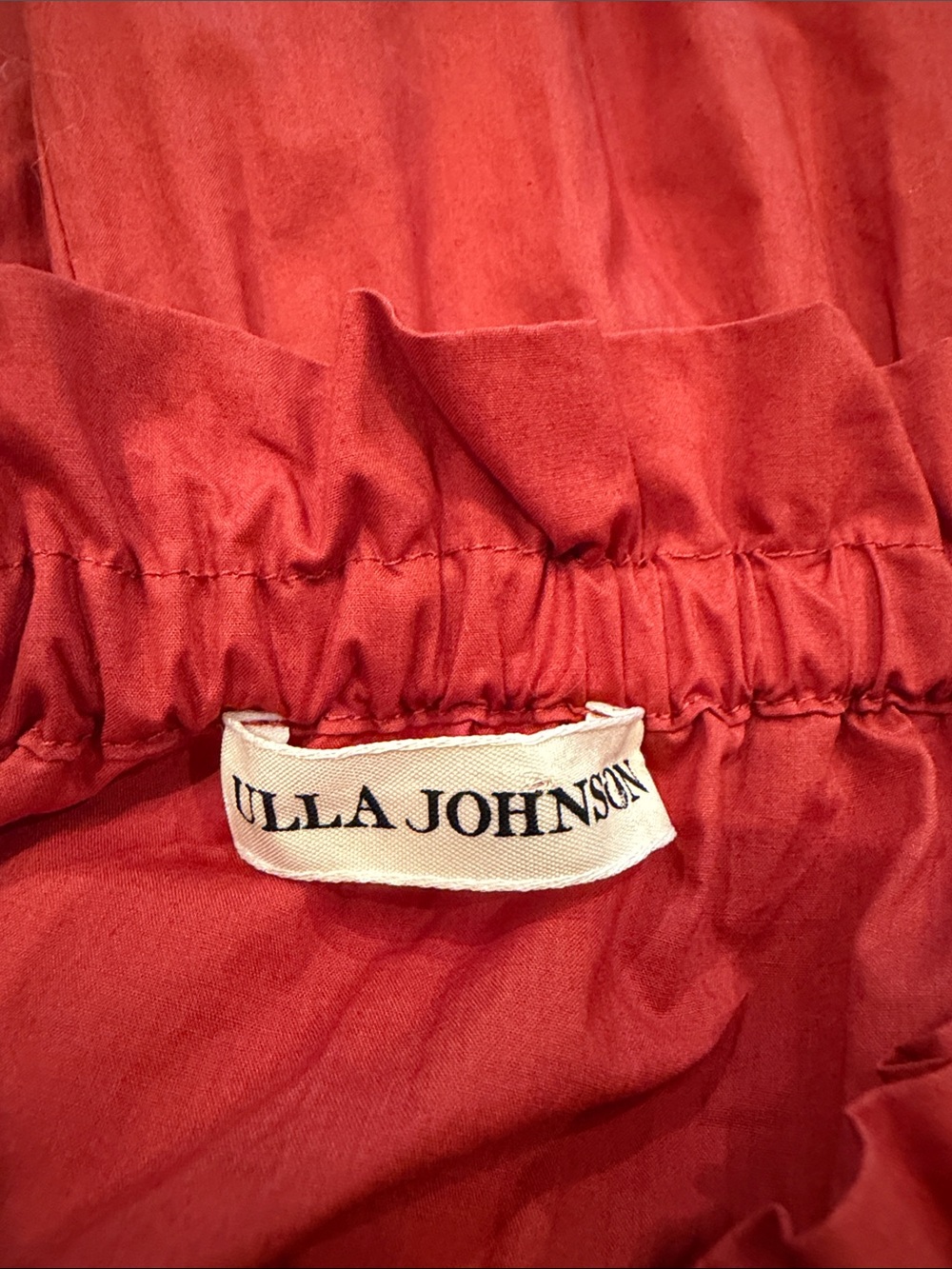 Ulla Johnson Rust Color Puff-Sleeve Tiered Maxi Dress - Picture 3 of 5